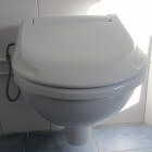 Een douchewc van Geberit op het toilet is hygiënisch